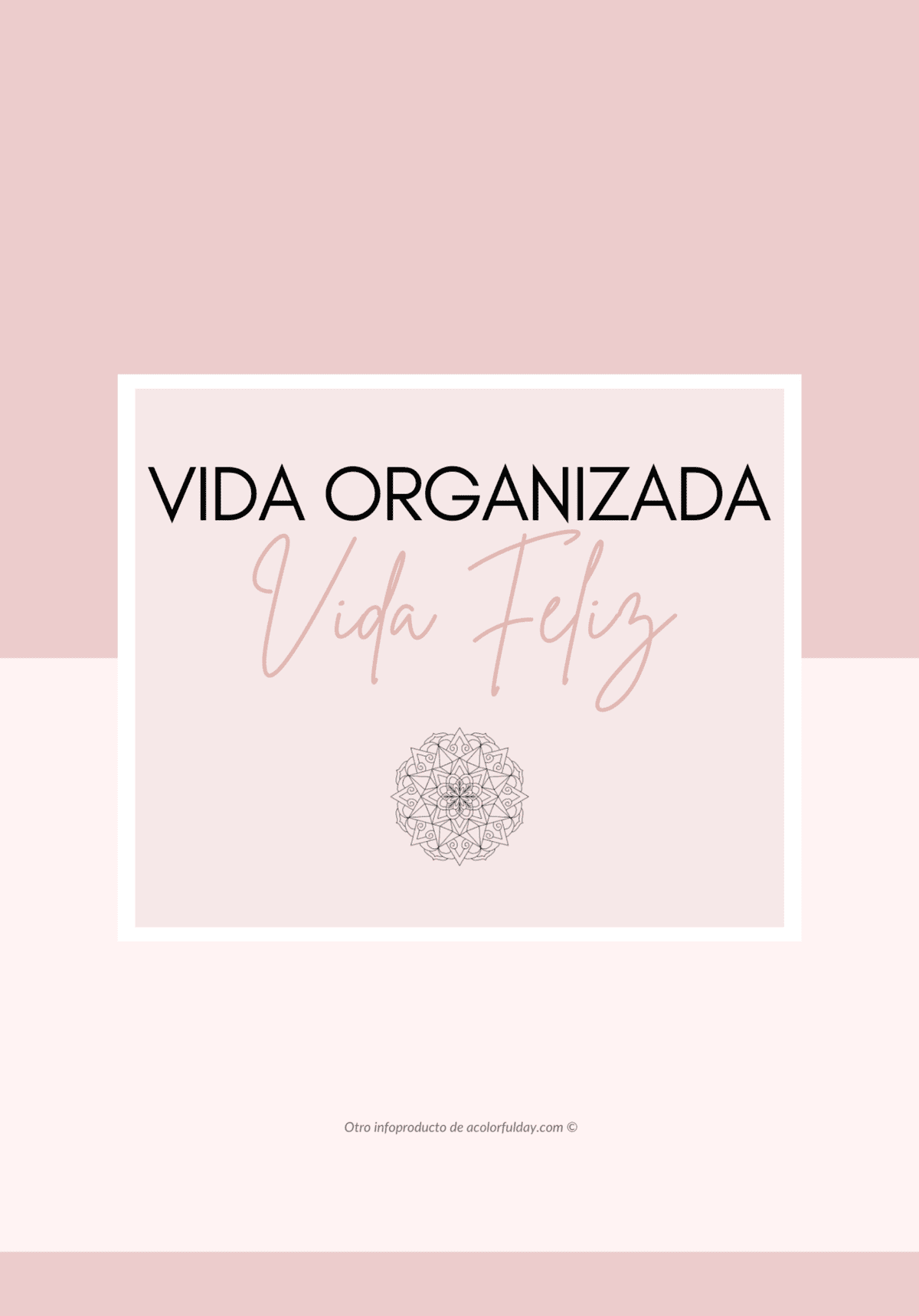 Vida organizada vida feliz planificador para el éxito